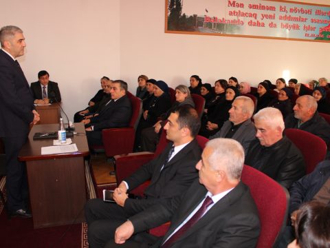 Natiq Ağayev şəhid ailələri ilə görüşdü Balakəndə görüş