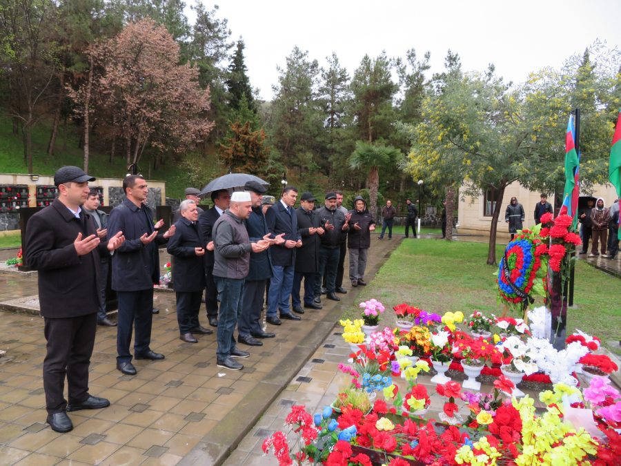 Balakəndə şəhid Cavanşir Həsənovun 40 mərasimi keçirildi