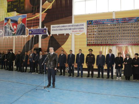 Balakəndə şəhidlərin xatirəsinə həsr olunmuş voleybol turniri başladı