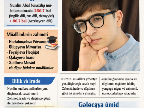 Balakən məktəblisinin uğuru: Nurdin Abalın parlaq nəticələri Nurdin Abal