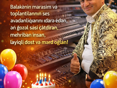 Ad gününüz mübarək, Namiq müəllim! 🌟 Namiq Novruzov